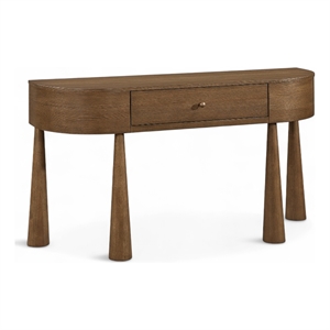 Meridian Furniture Oasis Brown Acacia Veneer And Solid Wood Console Table