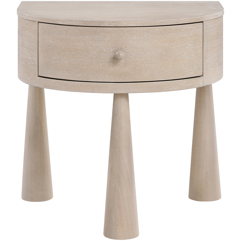 Meridian Furniture Oasis Natural Acacia Veneer And Solid Wood Night Stand