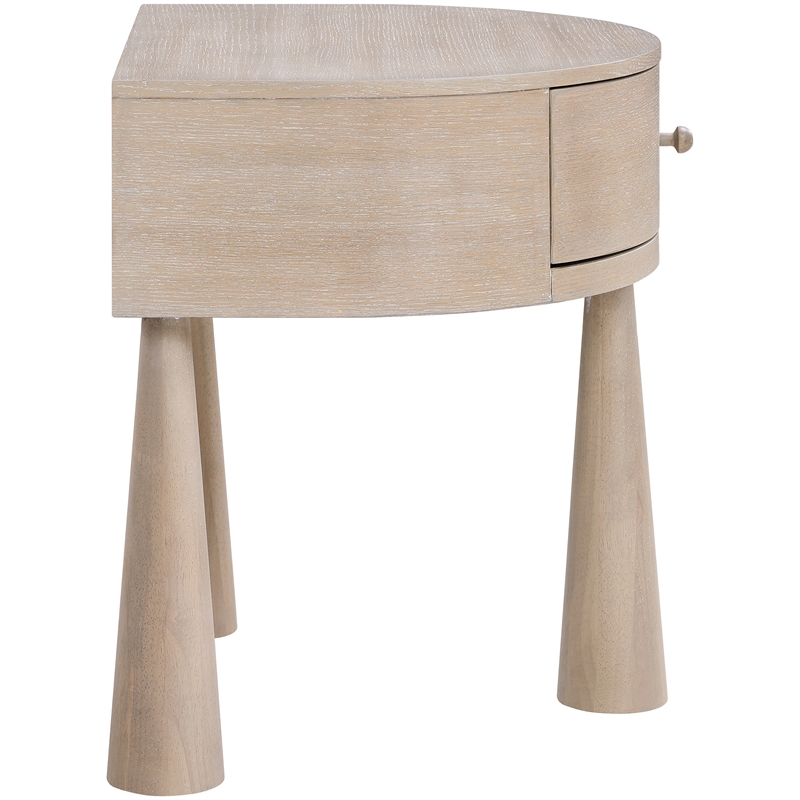 Meridian Furniture Oasis Natural Acacia Veneer And Solid Wood Night Stand