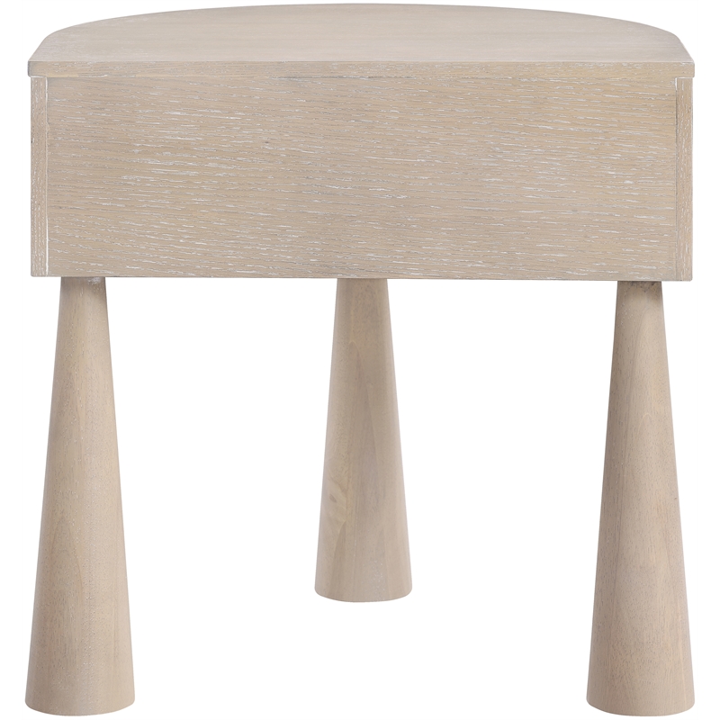Meridian Furniture Oasis Natural Acacia Veneer And Solid Wood Night Stand