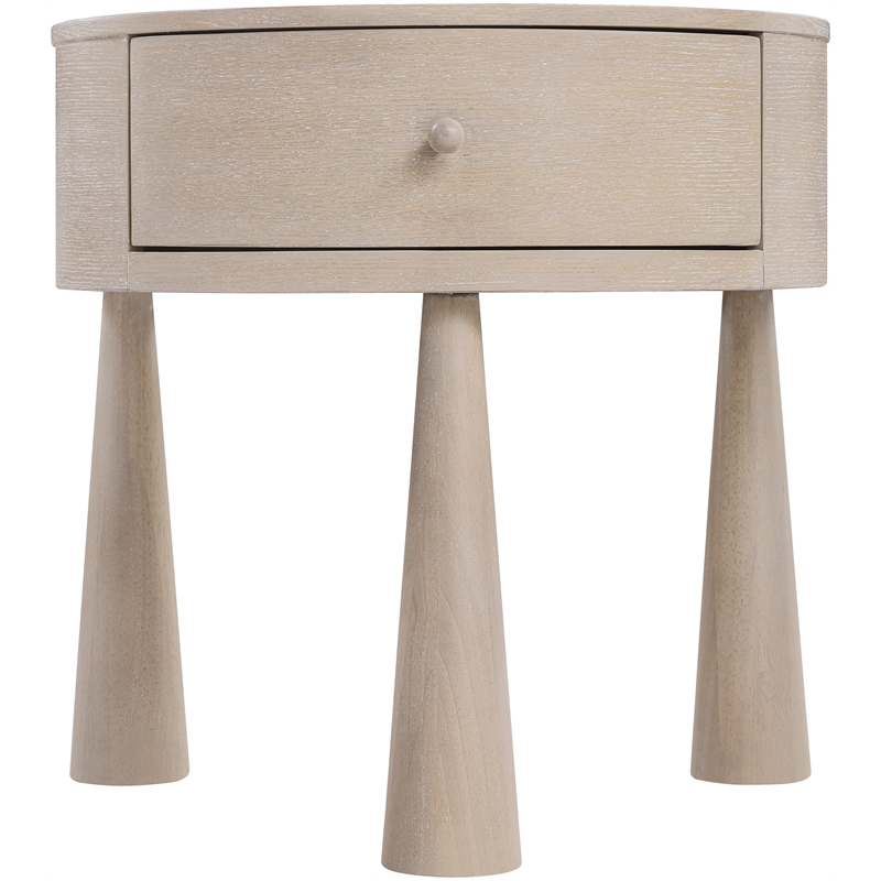Meridian Furniture Oasis Natural Acacia Veneer And Solid Wood Night Stand
