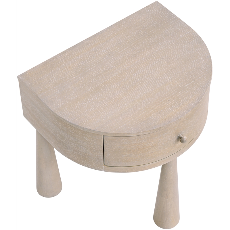 Meridian Furniture Oasis Natural Acacia Veneer And Solid Wood Night Stand