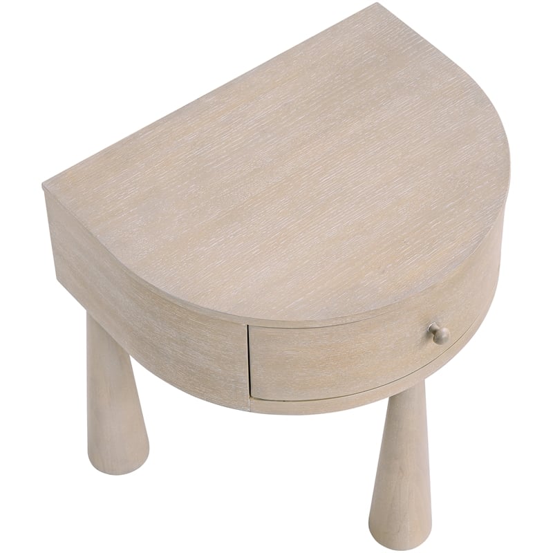 Meridian Furniture Oasis Natural Acacia Veneer And Solid Wood Night Stand