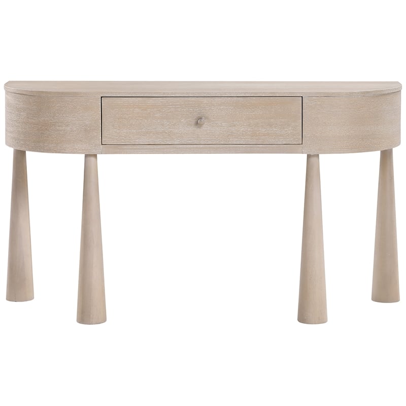 Meridian Furniture Oasis Natural Acacia Veneer And Solid Wood Console Table