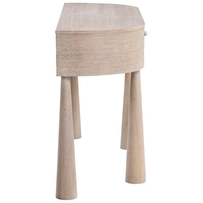 Meridian Furniture Oasis Natural Acacia Veneer And Solid Wood Console Table