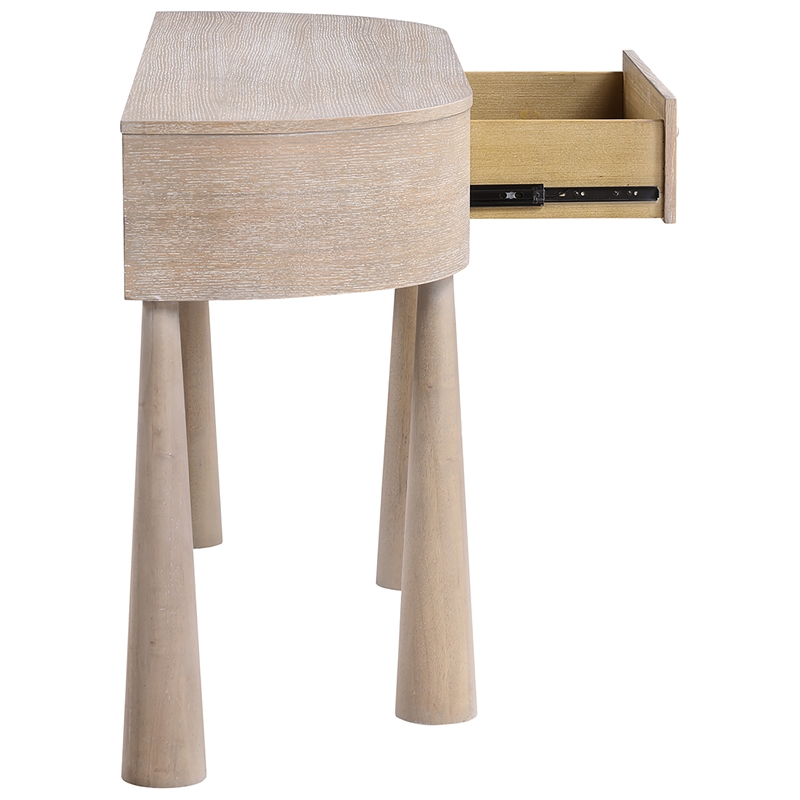 Meridian Furniture Oasis Natural Acacia Veneer And Solid Wood Console Table
