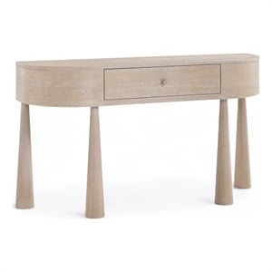 Meridian Furniture Oasis Natural Acacia Veneer And Solid Wood Console Table