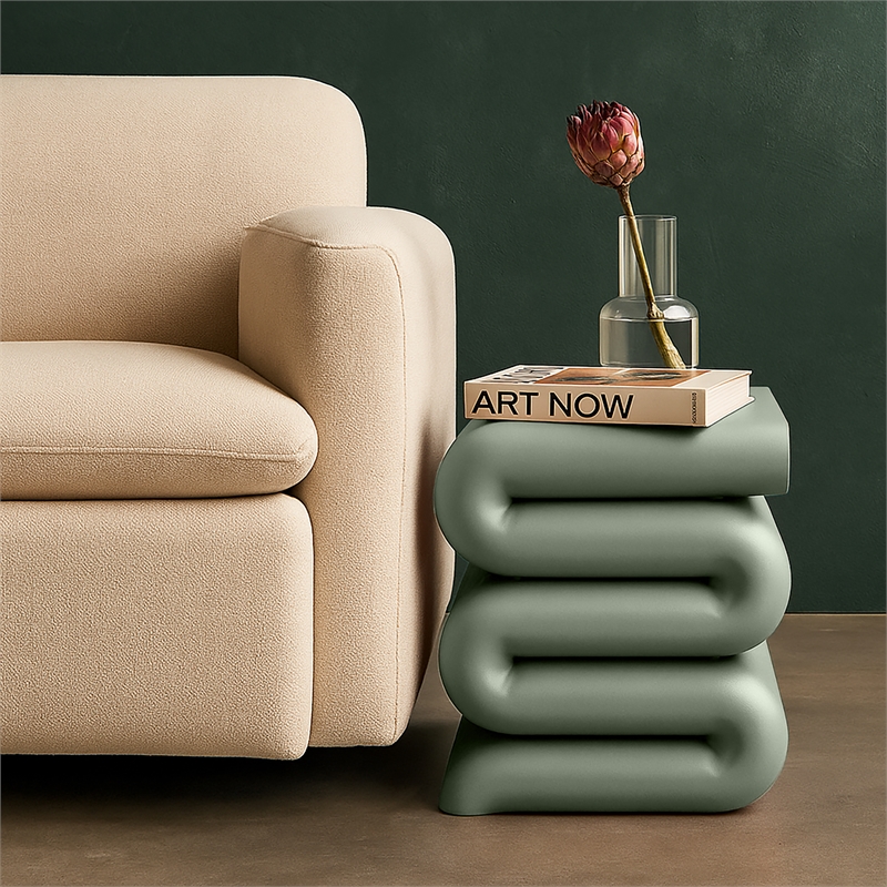 Meridian Furniture Roland Green Iron End Table