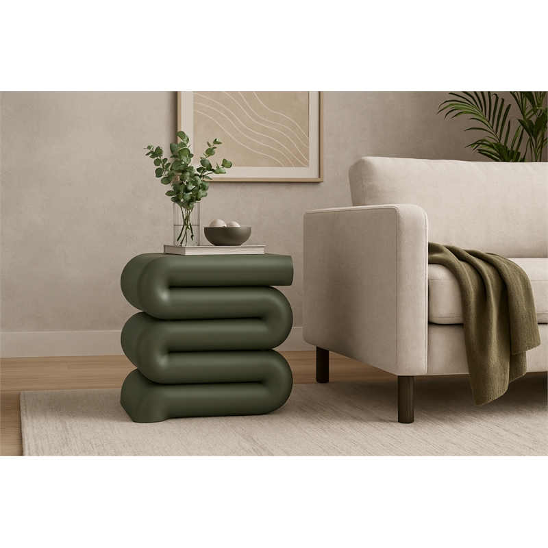 Meridian Furniture Roland Green Iron End Table
