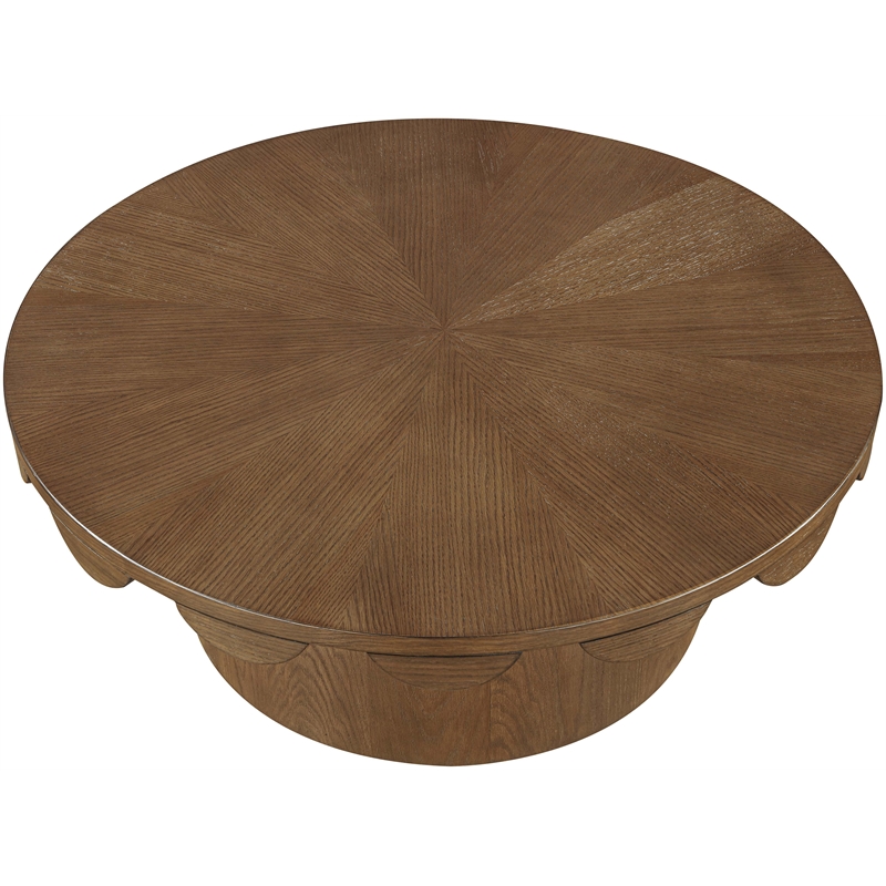 Meridian Furniture Dahlia Brown Oak Veneer Coffee Table