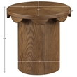Meridian Furniture Dahlia Brown Oak Veneer End Table