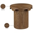 Meridian Furniture Dahlia Brown Oak Veneer End Table