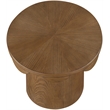 Meridian Furniture Dahlia Brown Oak Veneer End Table