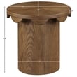 Meridian Furniture Dahlia Brown Oak Veneer End Table