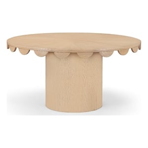 Meridian Furniture Dahlia 60&quot Natural Oak Veneer Dining Table