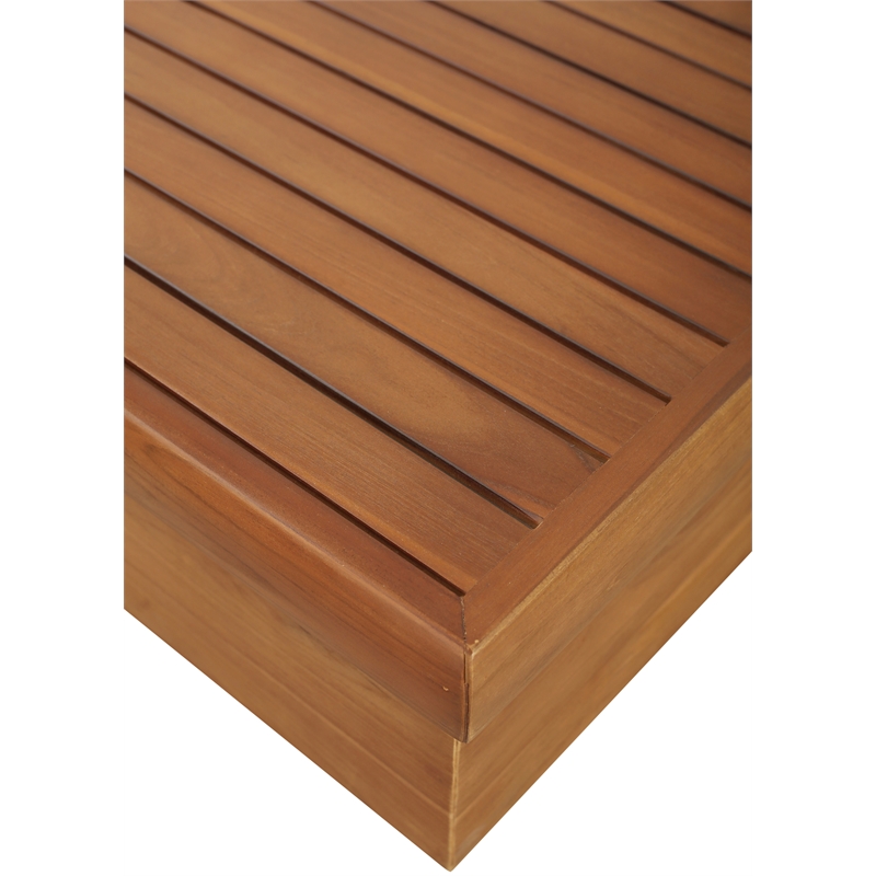 Meridian Furniture Mirella Natural Teak Wood Outdoor Patio Coffee Table