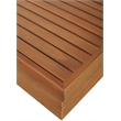 Meridian Furniture Mirella Natural Teak Wood Outdoor Patio Coffee Table