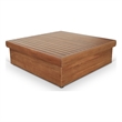 Meridian Furniture Mirella Natural Teak Wood Outdoor Patio Coffee Table