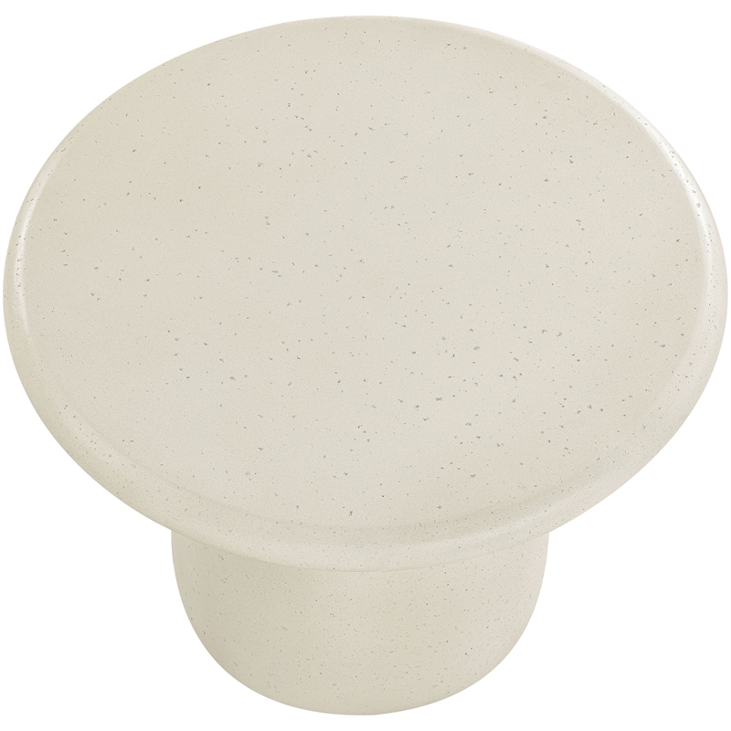 Meridian Furniture Emara Cream Concrete Indoor / Outdoor Coffee Table