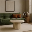 Meridian Furniture Emara Travertine Concrete Indoor / Outdoor Coffee Table