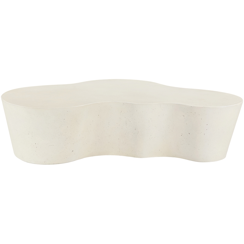 Meridian Furniture Monza Cream Concrete Indoor / Outdoor Coffee Table