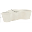 Meridian Furniture Monza Cream Concrete Indoor / Outdoor Coffee Table