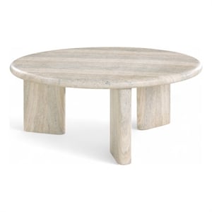 Meridian Furniture Avaya Travertine Concrete Indoor / Outdoor Coffee Table
