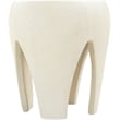 Meridian Furniture Moxie Cream Concrete Indoor / Outdoor End Table