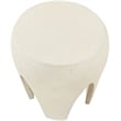 Meridian Furniture Moxie Cream Concrete Indoor / Outdoor End Table