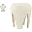 Meridian Furniture Moxie Cream Concrete Indoor / Outdoor End Table