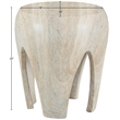 Meridian Furniture Moxie Travertine Concrete Indoor / Outdoor End Table
