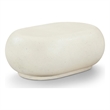 Meridian Furniture Pebble Cream Concrete Indoor / Outdoor Coffee Table