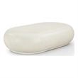 Meridian Furniture Pebble Cream Concrete Indoor / Outdoor Coffee Table