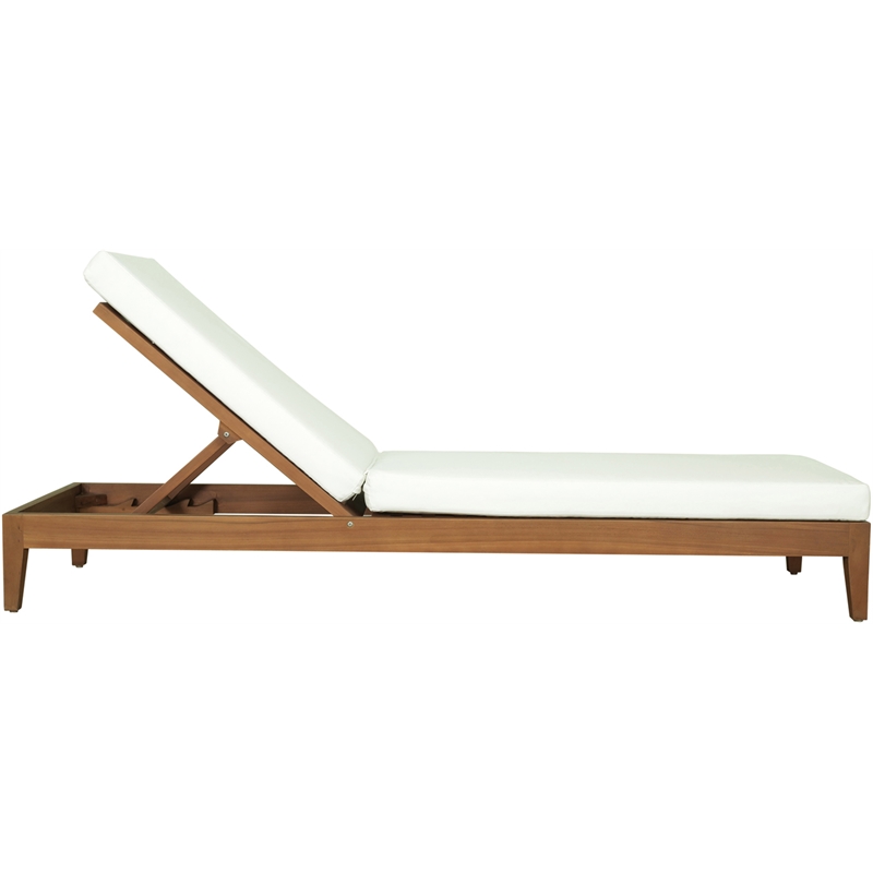 Meridian Furniture Mirella Natural Water Resistant Outdoor Patio Chaise Lounge