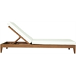 Meridian Furniture Mirella Natural Water Resistant Outdoor Patio Chaise Lounge