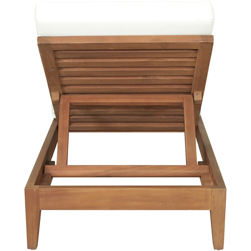 Meridian Furniture Mirella Natural Water Resistant Outdoor Patio Chaise Lounge