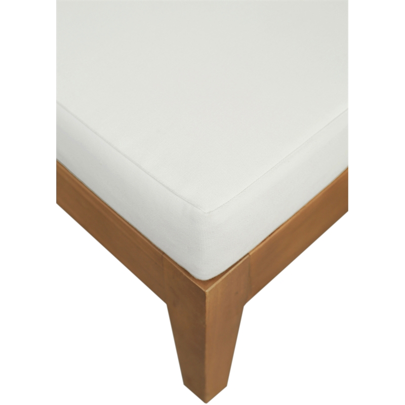 Meridian Furniture Mirella Natural Water Resistant Outdoor Patio Chaise Lounge