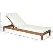 Meridian Furniture Mirella Natural Water Resistant Outdoor Patio Chaise Lounge
