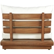 Meridian Furniture Mirella White Water Resistant Fabric Patio Armless Chair