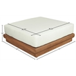 Meridian Furniture Mirella White Water Resistant Fabric Patio Ottoman