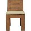 Meridian Furniture Mirella Tan Water Resist Fabric Patio Dining Side Chair