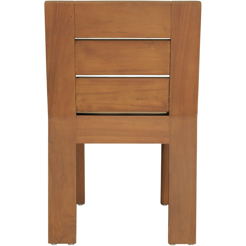 Meridian Furniture Mirella Tan Water Resist Fabric Patio Dining Side Chair