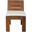 Meridian Furniture Mirella Off White Water Resist Fabric Patio Dining Side Chair