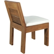 Meridian Furniture Mirella Off White Water Resist Fabric Patio Dining Side Chair