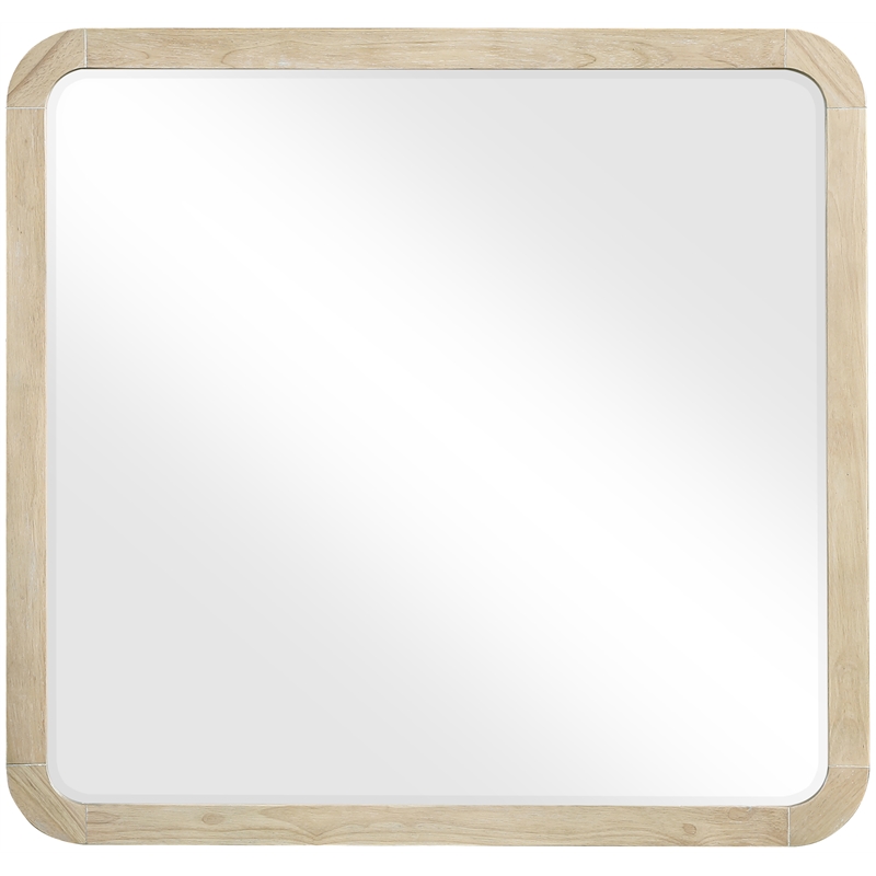 Meridian Furniture Annalise Natural Solid Wood Mirror