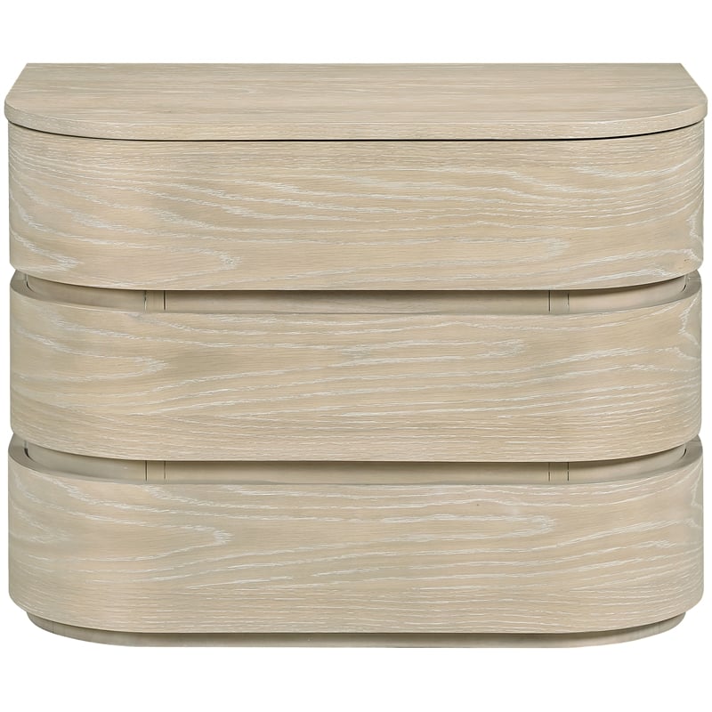 Meridian Furniture Annalise Natural Solid Wood Night Stand