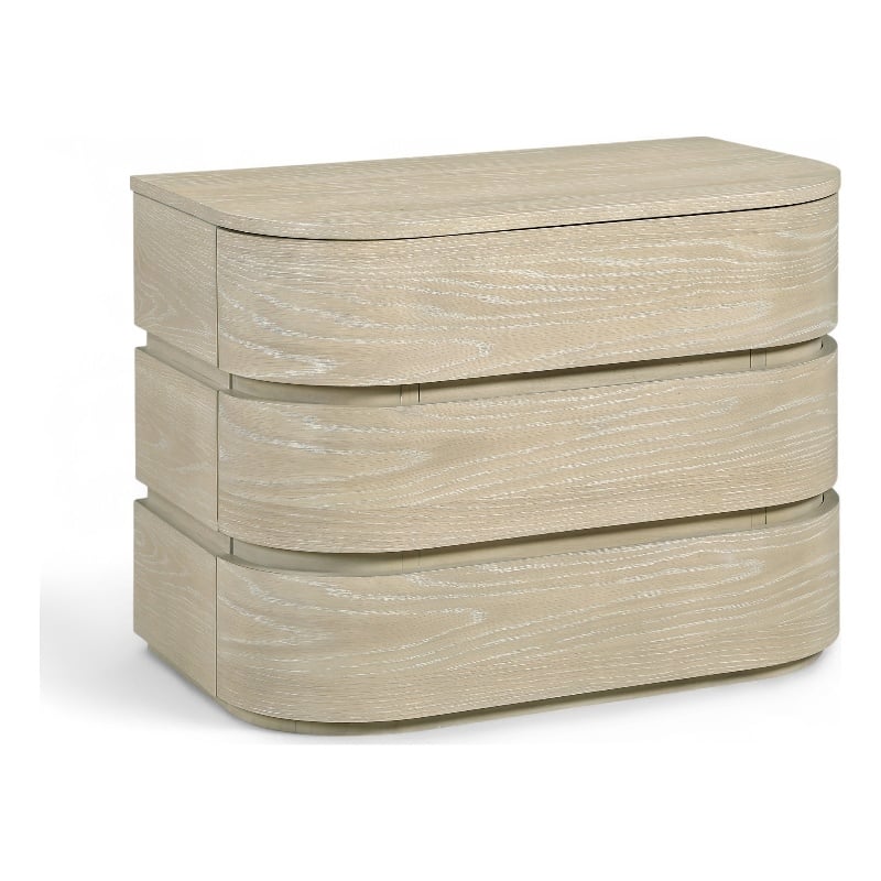 Meridian Furniture Annalise Natural Solid Wood Night Stand