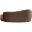 Meridian Furniture Gustavo Brown Velvet Upholstered Chaise