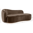 Meridian Furniture Gustavo Brown Velvet Upholstered Chaise