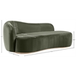 Meridian Furniture Gustavo Green Velvet Upholstered Chaise